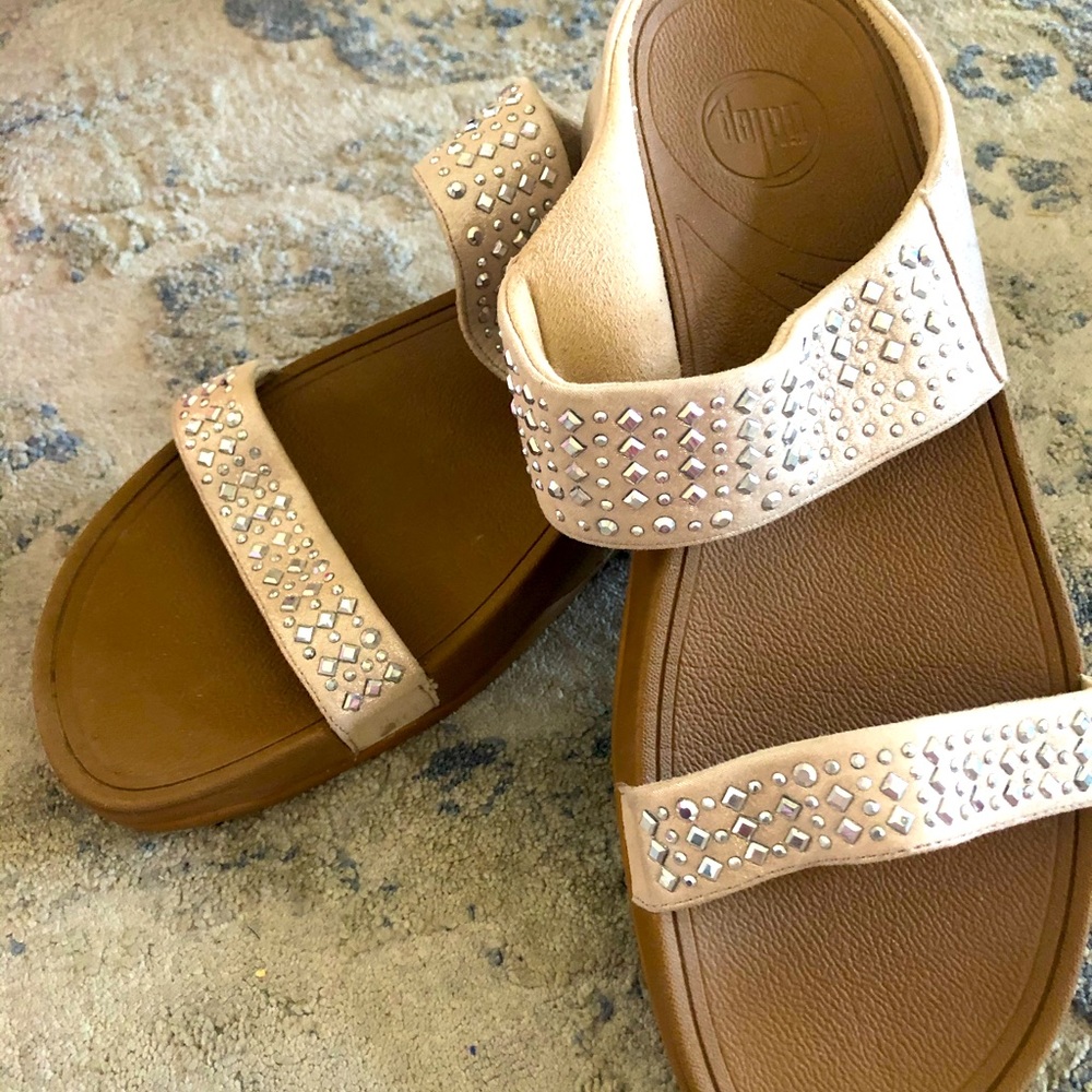 Fit Flop Novy Studded 2 Strap cushioned slides